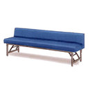 背付折畳み式休憩ベンチ色ブルー／品番　M1824AS-E1