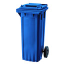 大型キャスター付きゴミ箱（80L）ブルー/品番　M458WP-486LPCY-BL