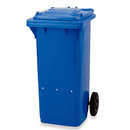 食品廃棄用水切り付きバルブ式ゴミ箱（100L）ブルー/品番　M458WP-167LPCY-BL