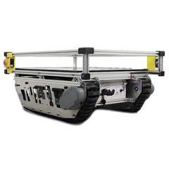 防塵防水荒地用電動台車350kg(無線コントローラー付)登攀角度２０度／品番　M3029WPE-350KG