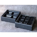 蒸気加熱ボックス2段会席膳（4×4マス）冷蔵保管対応／品番　M1161SHB-2DANKAISEKI4X4K2