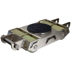 重量物運搬キャスターローラー（5t）メッキ仕様 品番　M441D-F50FCE