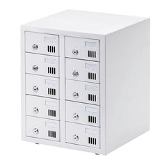 スマートフォン保管庫シリンダー錠(10台収納) 品番　M1375SF-10BSP