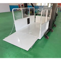 充電式段差解消移動式電動台車リフト(荷台寸法W1350×L2000mm)1TON 品番　MF3CEL-020711H