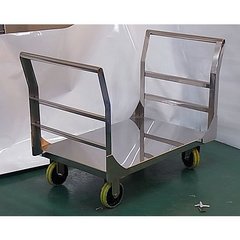 ステンレス両袖ハンドル中重量台車（800×450×850）／品番 　M913SFD6-HV0845-4019K