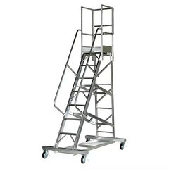 移動式高所作業台（2.36m）フルセット手すり付き／品番　M196WS-D240BTFP