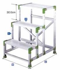 エコ組立式高所作業ステップ／品番　M380WA-10H
