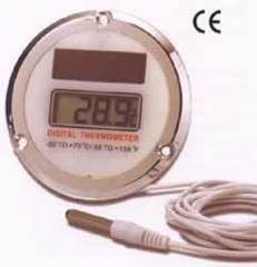 防水ソーラーデジタル温度計／品番　MI1T-352M