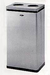 小型リサイクルゴミ箱(カン・ビン用丸2穴)/品番　M590OSL-Z-23B