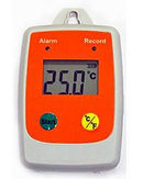 防水温度データロガー(赤色警報LED付)／品番　MI1TM-417T